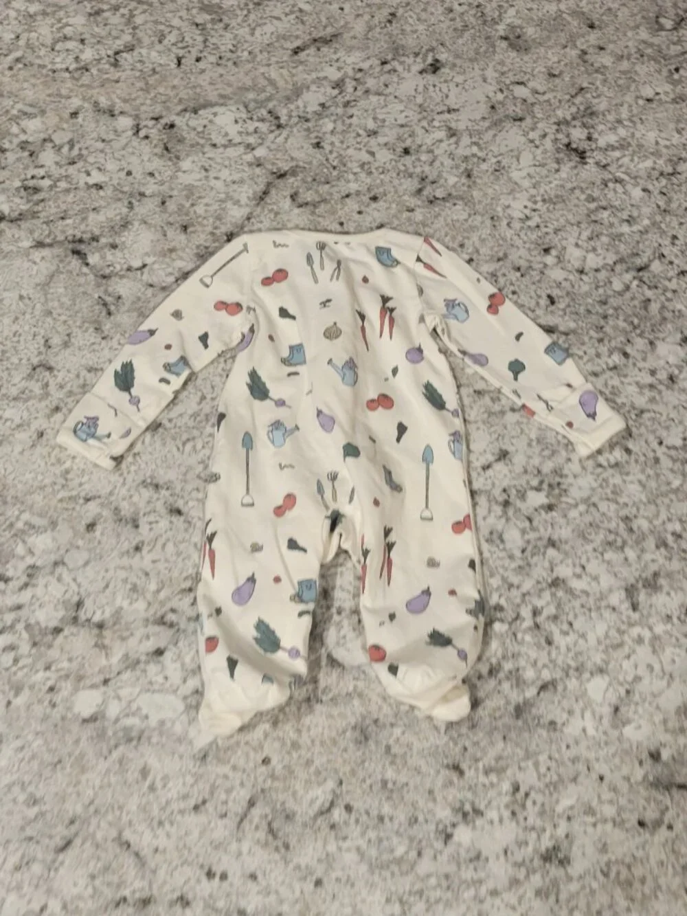 Little Planet Organic Carter's NB Garden Print Zip Footie Sleeper Newborn
